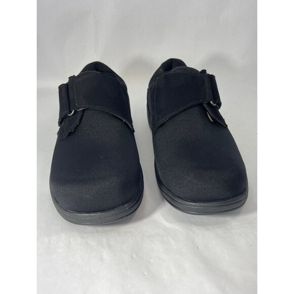 Orthofeet Mens X-Wide Orthopedic Shoes 10.5 4E Adjustable Strap Black Sole Comfo - Picture 2 of 10